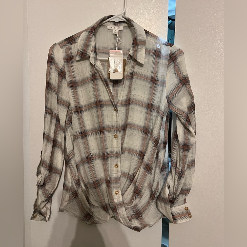 Plaid Button-Down Shirt 🍁
